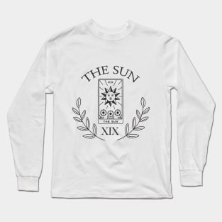 minimalistic the sun tarot Long Sleeve T-Shirt